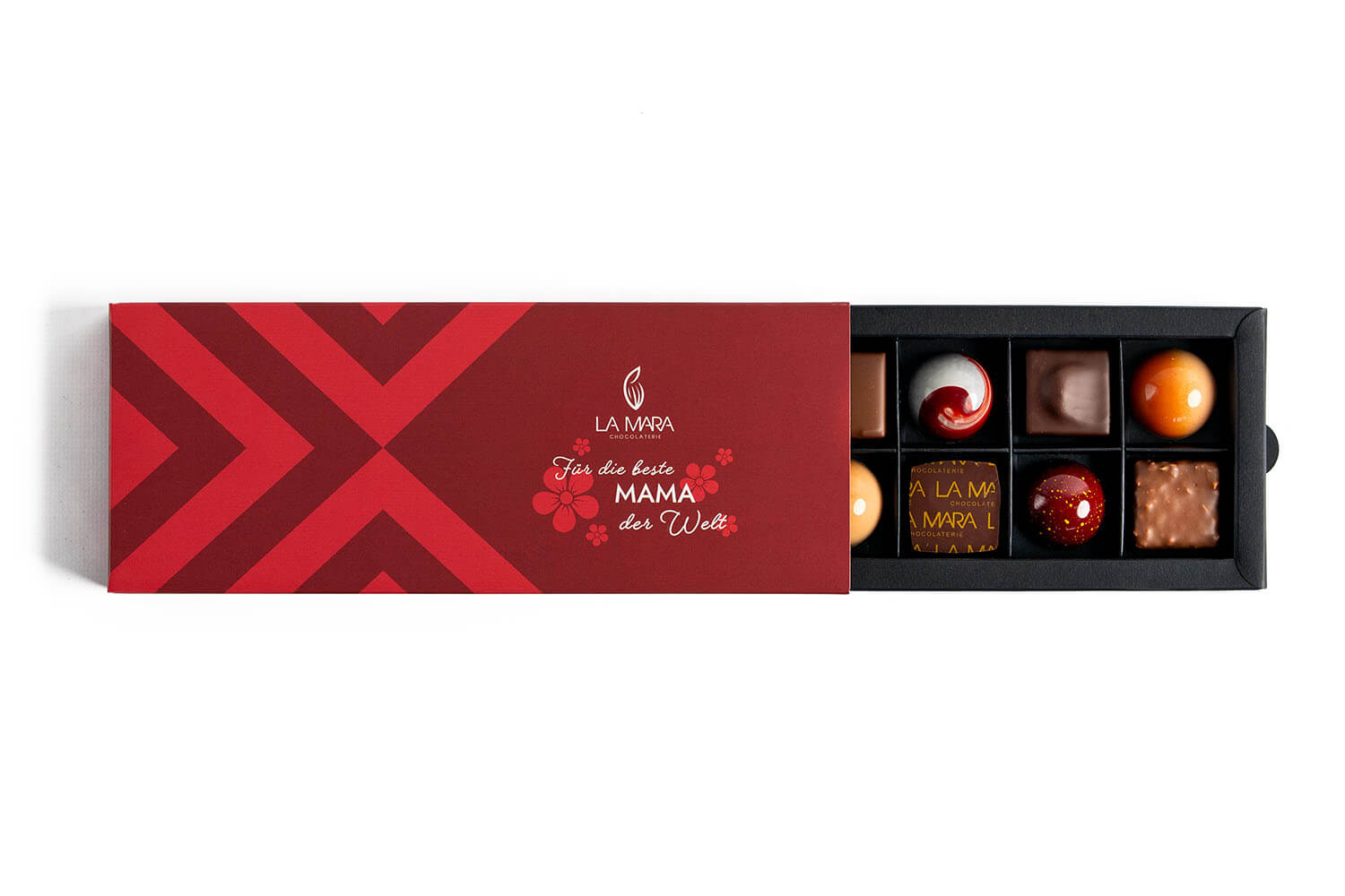 "Für die beste Mama" 12er Pralinenbox