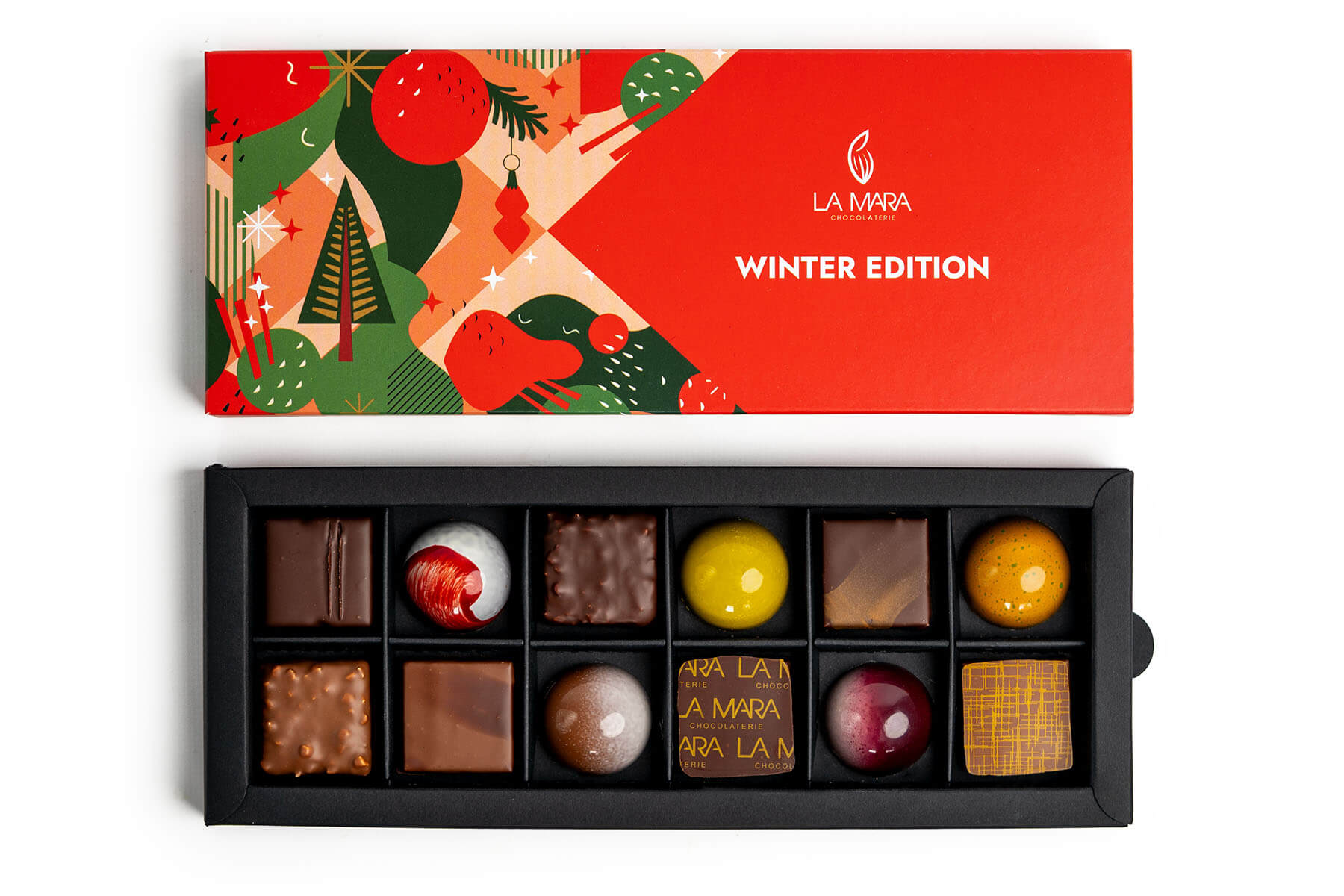 Winteredition Pralinenbox 12er