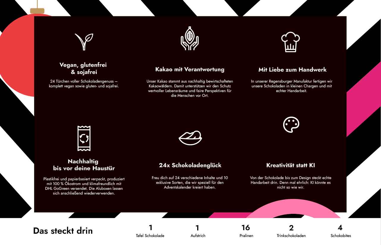 Premium Adventskalender vegan