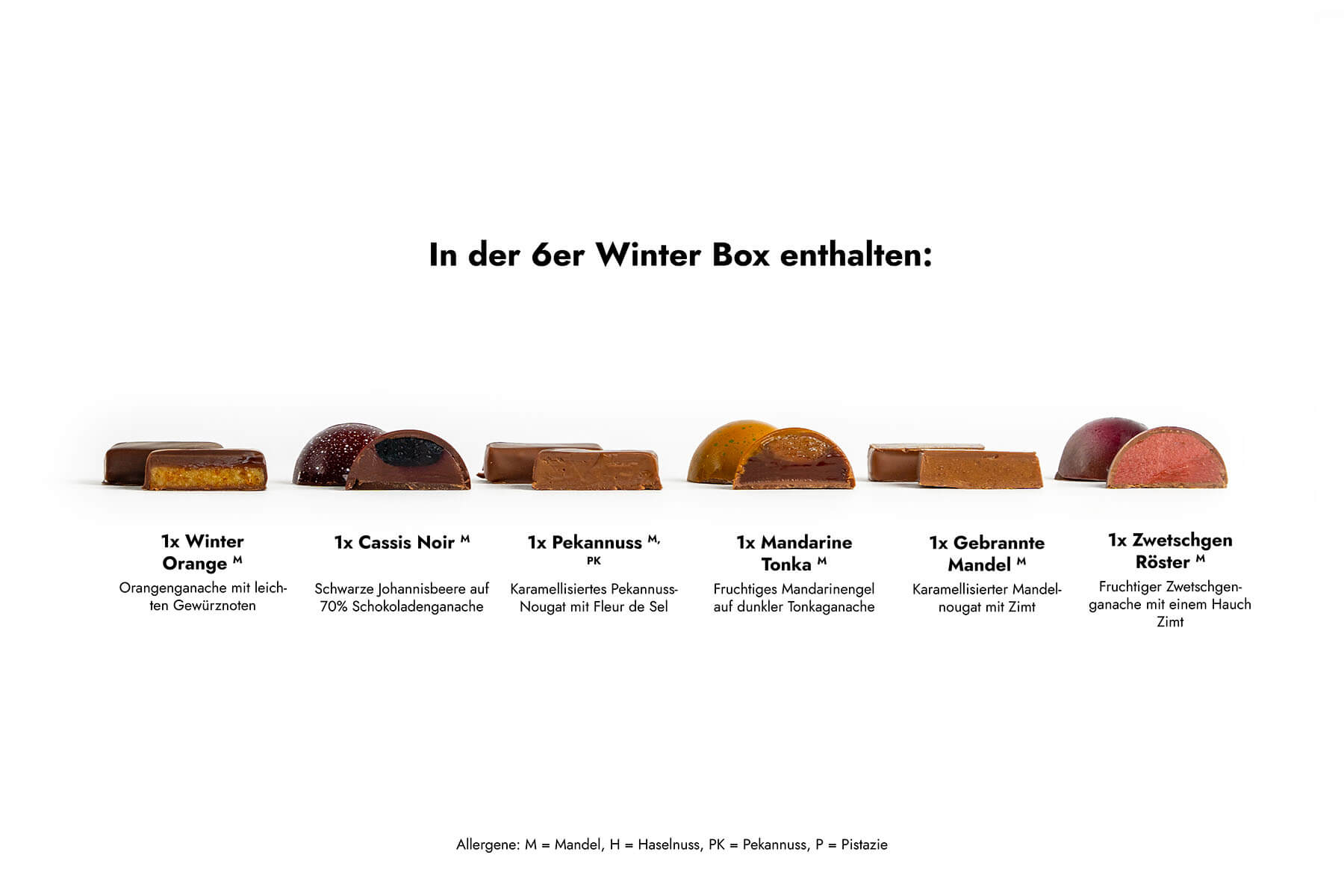 Winteredition Pralinenbox 6ER